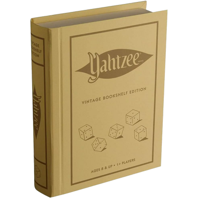 WS Game Company Yahtzee Vintage Bookshelf Edition