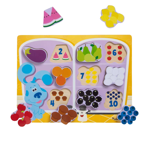 Melissa & Doug Blues Clues & You! Chunky Puzzle 10pc - Fridge Food