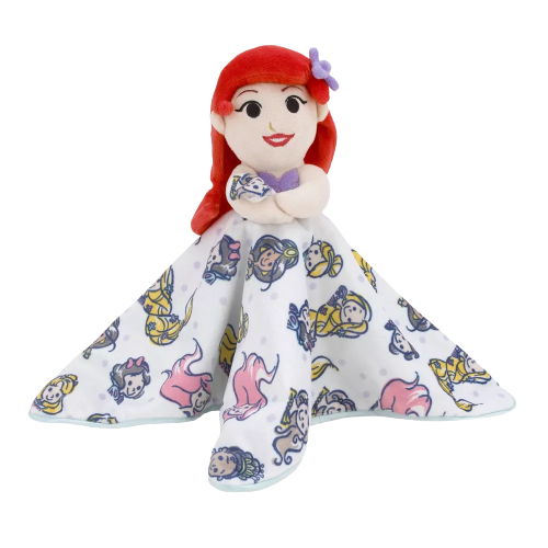 Disney Ariel and Princess Lovey Security Reversible Blanket