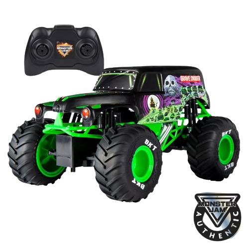 Monster Jam Official Grave Digger Remote Control Truck 1:15 Scale, 2.4GHz