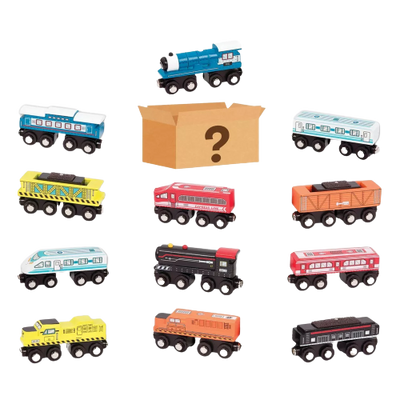B. toys Wooden Toy Train - 1 of 12 SURPRISE! - Wood & Wheels