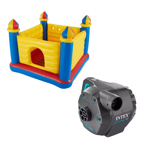 Intex Quick Fill Electric Pump & Intex Inflatable Jump-O-Lene Kids Ball Pit