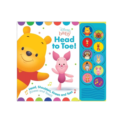 Disney Baby Winnie the Pooh - Head to Toe! Listen and Learn 10-Button Sound Board Book