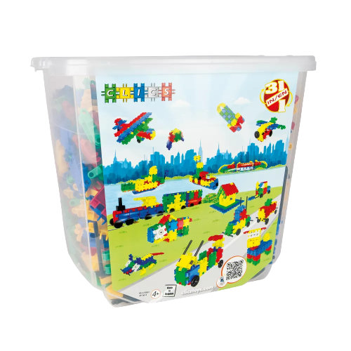 Clics Toys CLICS, 850-Piece Bucket