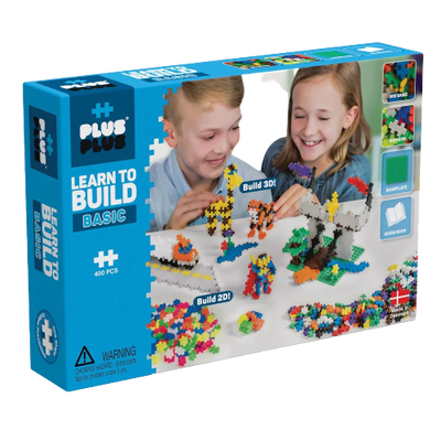 Plus-Plus Learn to Build Basic - STEM Building Set - 400 Pieces