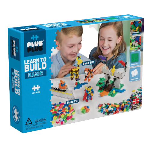 Plus-Plus Learn to Build Basic - STEM Building Set - 400 Pieces