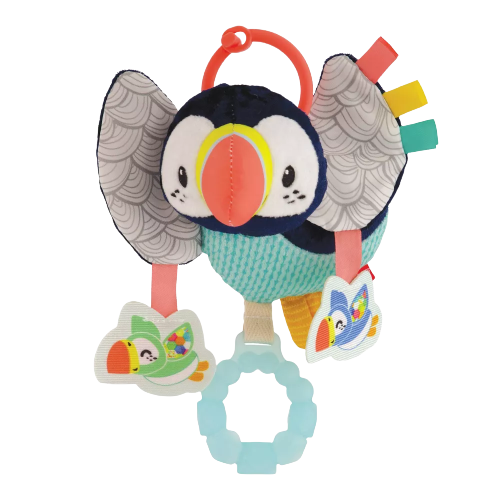 Infantino Go Gaga! Jittery Puffin Baby Toy