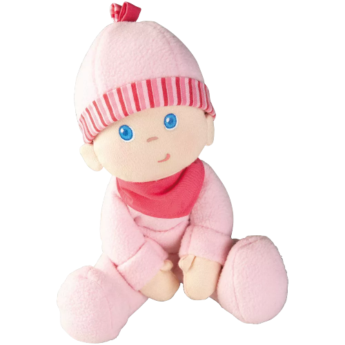 HABA Snug-up Dolly Luisa 8" My First Baby Doll - Machine Washable and Infant Safe for Birth and Up
