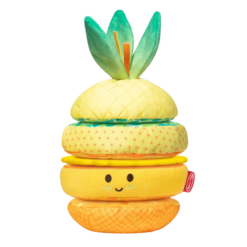 Melissa & Doug Multi-Sensory Pineapple Soft Stacker Infant Toy