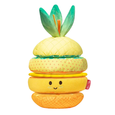 Melissa & Doug Multi-Sensory Pineapple Soft Stacker Infant Toy