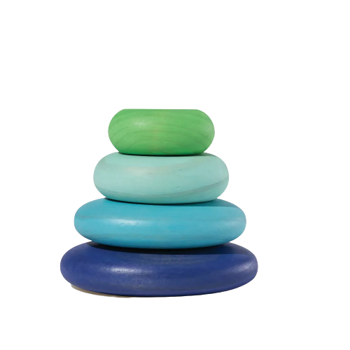 Lovevery Wooden Stacking Stones - 4ct