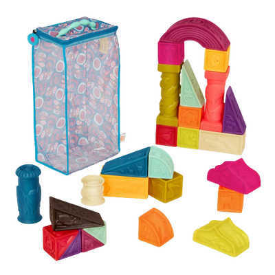 B. toys Educational Baby Blocks - Elemenosqueeze
