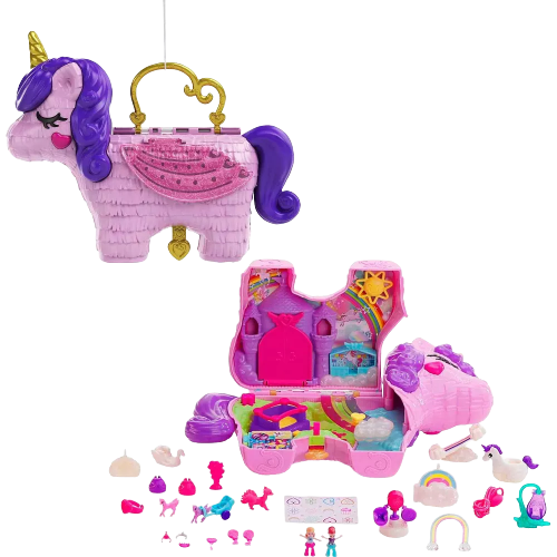 Polly Pocket Unicorn Party Large Compact Playset