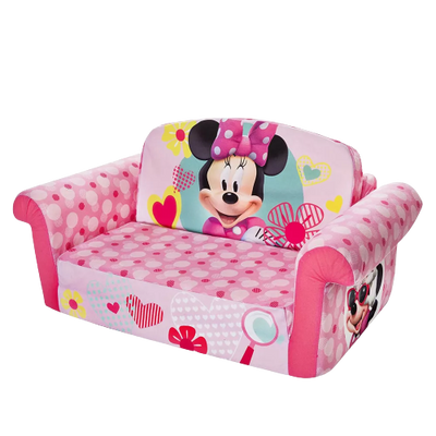 Marshmallow Furniture Disney's 2 in 1 Flip Open Compressed Foam Sofa and Sleeper Bed with Washable Cover