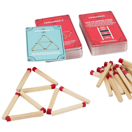 Professor Puzzle USA, Inc. Magnificent Matchstick Challenge | 50 Challenges & Brain Thinking Puzzles