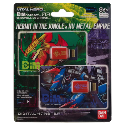 Digimon Vital Hero DIM Card - Hermit in the Jungle & Nu Metal Empire