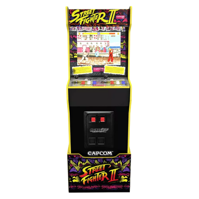 Arcade1Up Capcom Street Fighter II Home Arcade with Riser