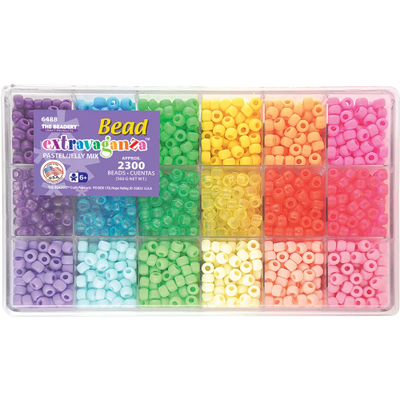 Bead Extravaganza Bead Box Kit 19.75oz-Pastel & Jelly