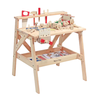 Melissa & Doug Solid Wood Project Workbench Play Building Set