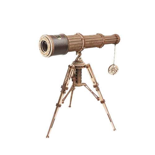 Modern Wooden Puzzle Monocular Telescope - Hands Craft