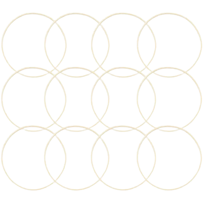 Bright Creations 12 Pack Wooden Hoops for Crafts, Wood Rings for DIY Dreamcatchers, Wreaths, Macrame Wall Hangings, 10.2 Inches