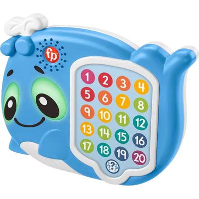Fisher-Price Linkimals 1-20 Count & Quiz Whale Interactive Musical Learning Toy