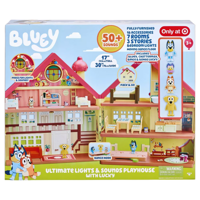 Bluey Ultimate Lights & Sounds Playhouse with Lucky