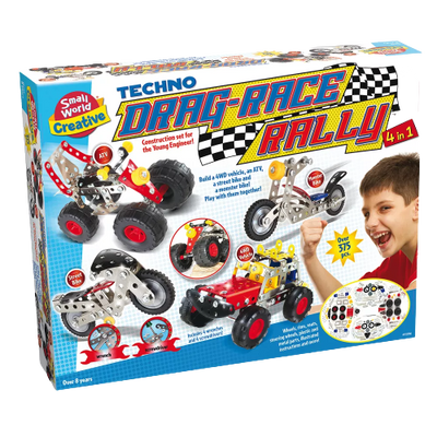 Small World Toys Techno Drag-Race Rally 4 in 1