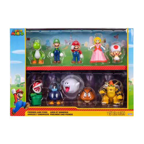 Nintendo Super Mario Friends & Foes 2.5" Mini Figures 10pk