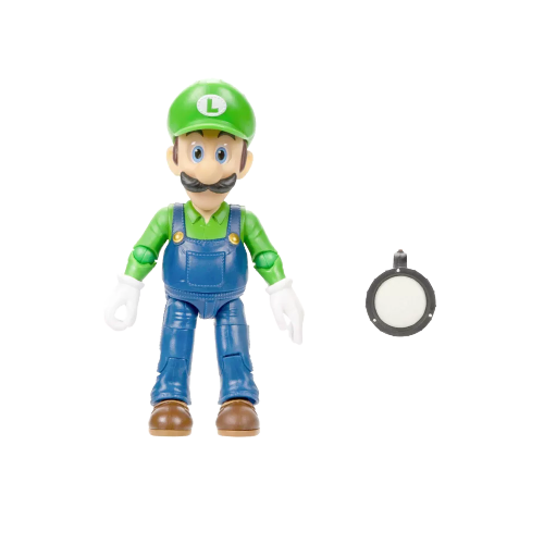 Nintendo The Super Mario Bros. Movie Luigi Figure with Flashlight Accessory