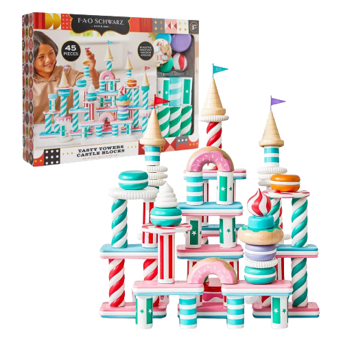 FAO Schwarz Tasty Towers Castle Blocks Building Set - 45pcs