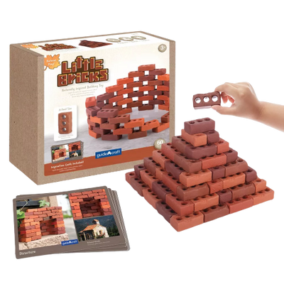 Guidecraft Little Bricks with Concept Cards - 60 Piece Set