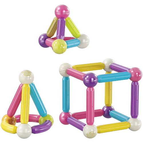 Contixo - Kids Toy Magnet Tiles -3D Building Blocks STEM Construction